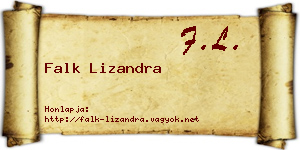 Falk Lizandra névjegykártya